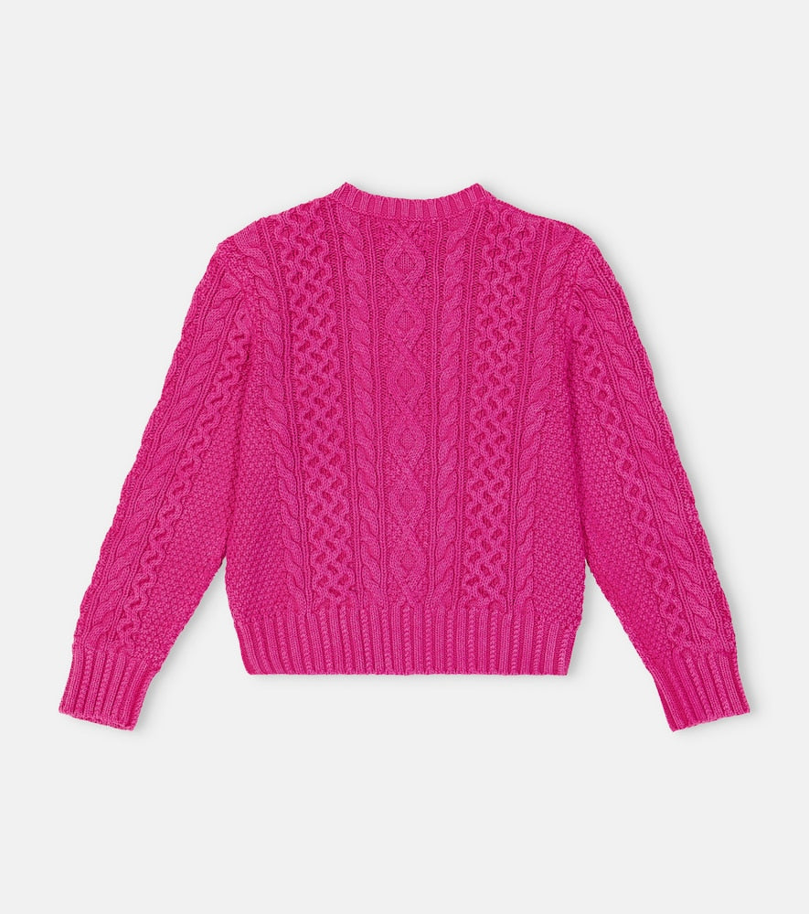 Cable-knit cotton sweater