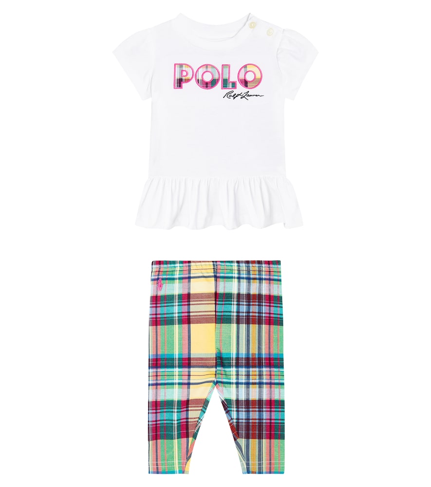 Baby cotton top and leggings set