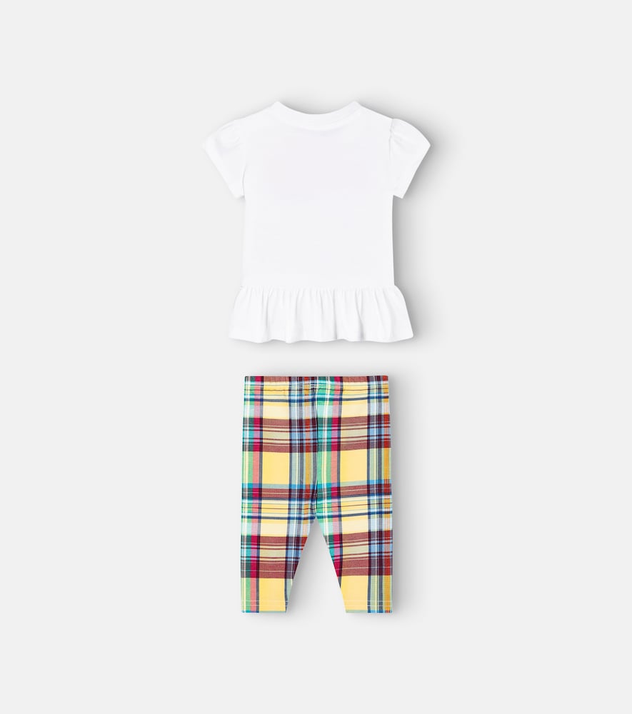 Baby cotton top and leggings set