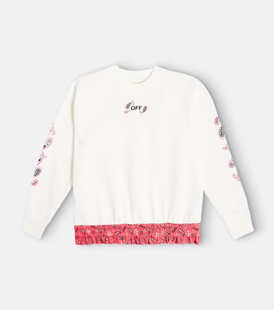 Paisley printed cotton jersey sweatshirt