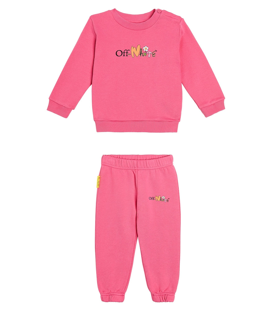 Baby Funny Flowers sweatshirt and sweatpants set