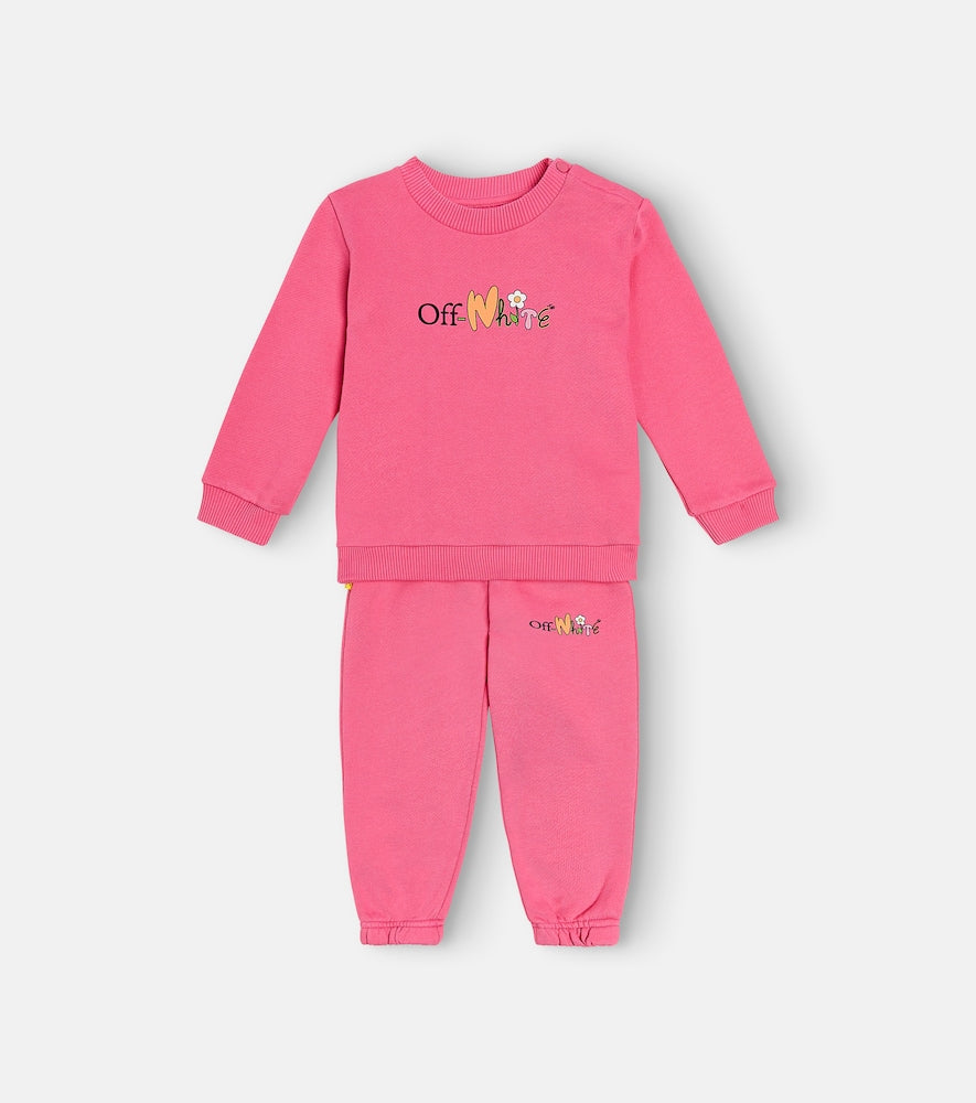 Baby Funny Flowers sweatshirt and sweatpants set