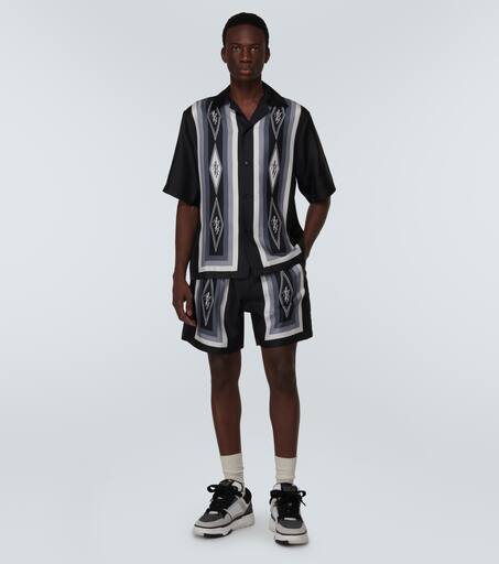 Diamond silk shorts