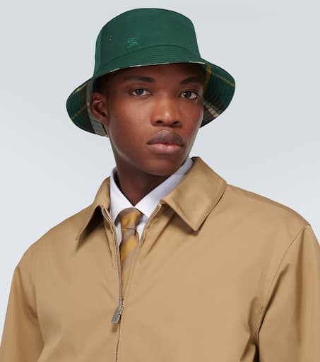 Burberry Check reversible twill bucket hat