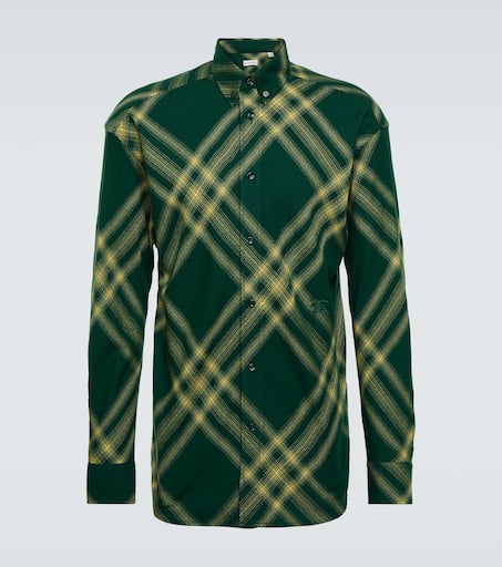 Burberry check wool shirt