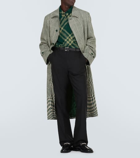 Burberry check wool shirt