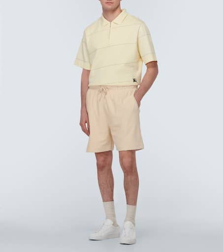 Logo cotton shorts