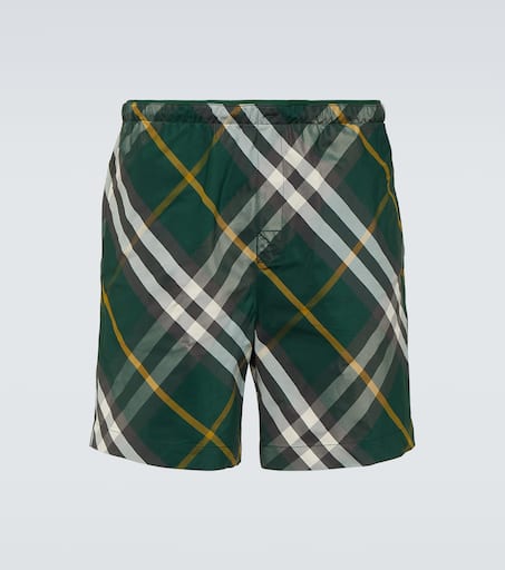 Burberry Check swim trunks