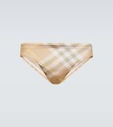Burberry Check swim briefs