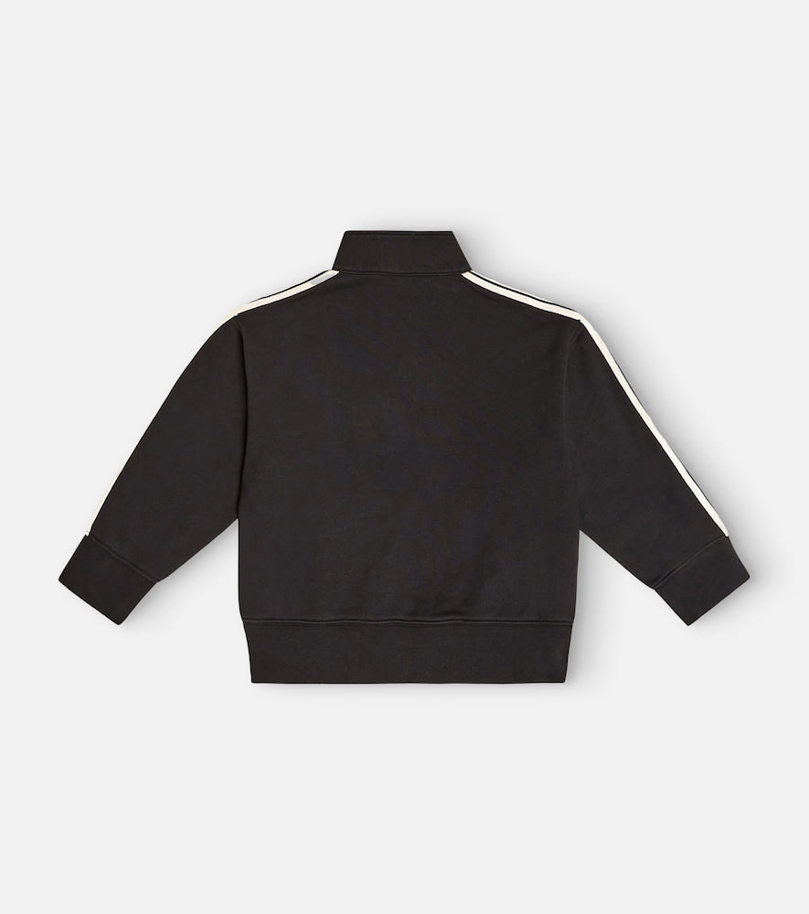 Logo striped cotton jersey sweatshirt