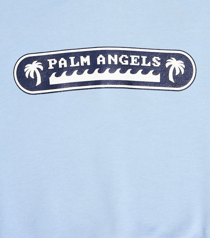 Logo cotton jersey hoodie