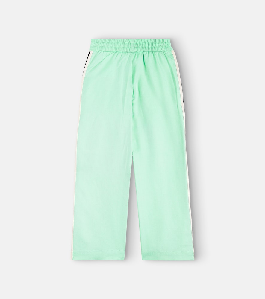 Logo striped sweatpants
