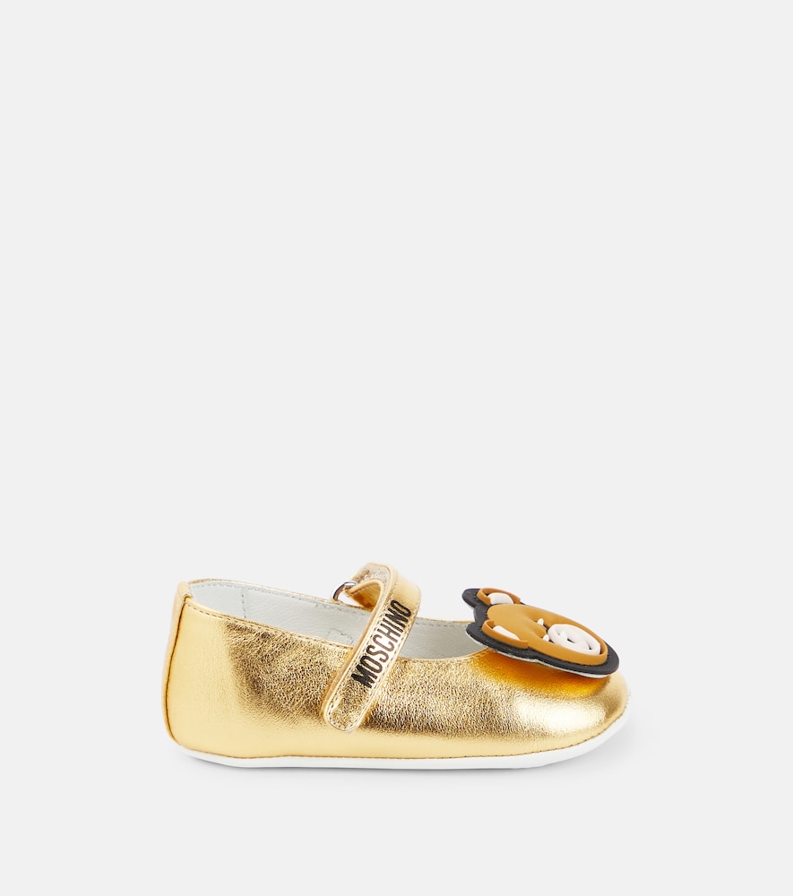 Baby metallic ballet flats