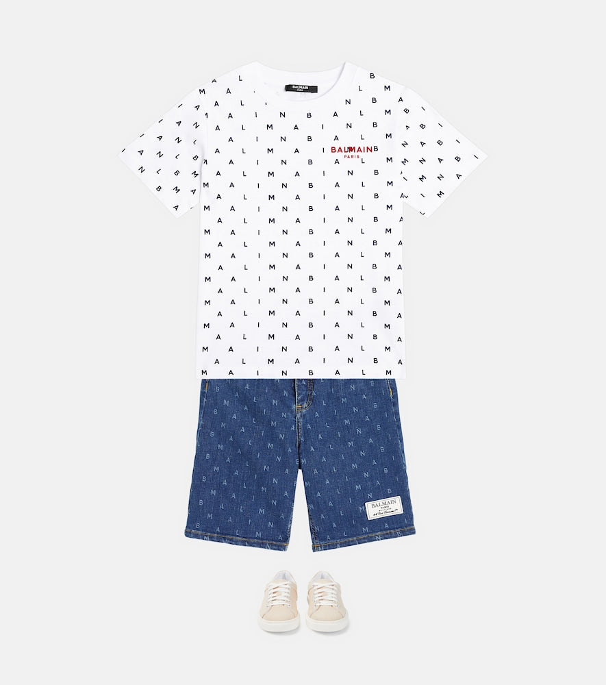 Printed cotton jersey T-shirt