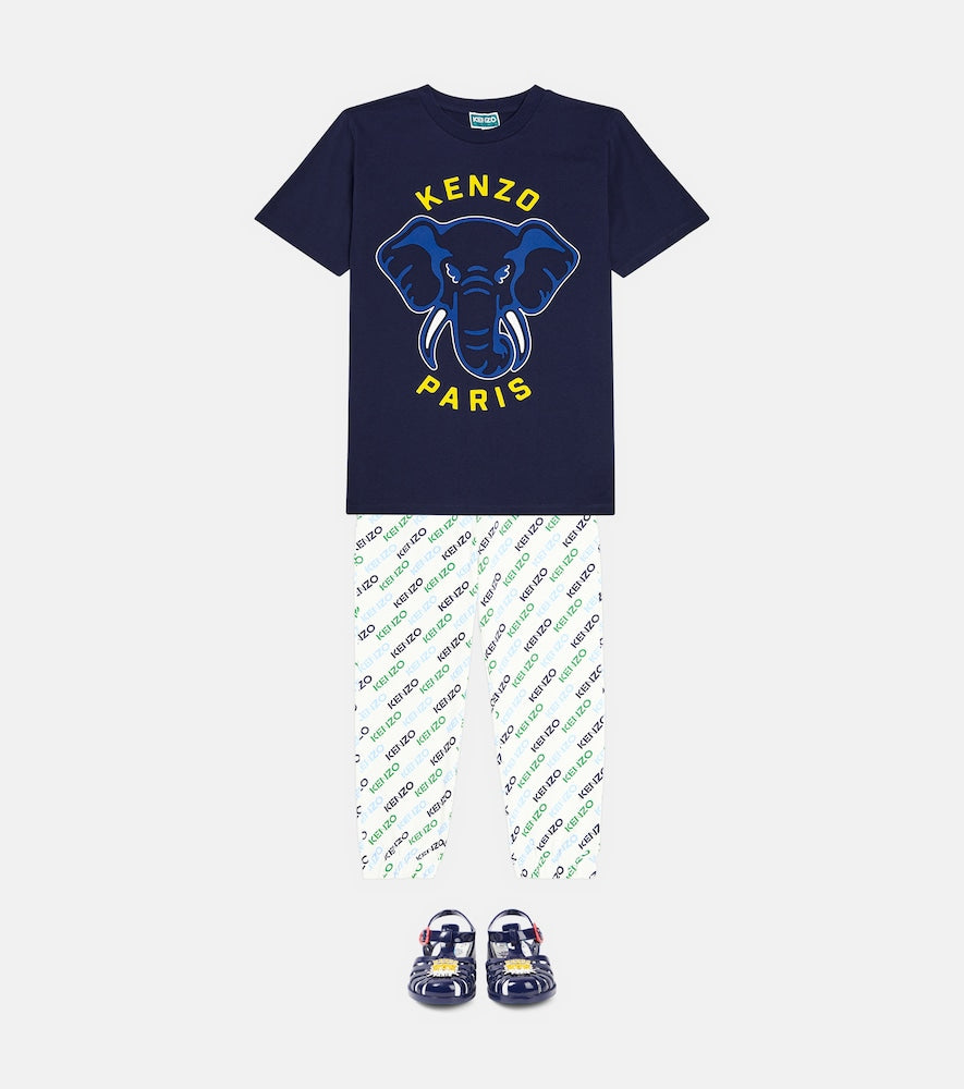 Logo cotton jersey sweatpants