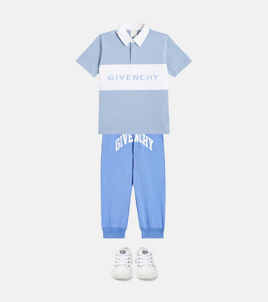 Logo cotton-blend jersey sweatpants