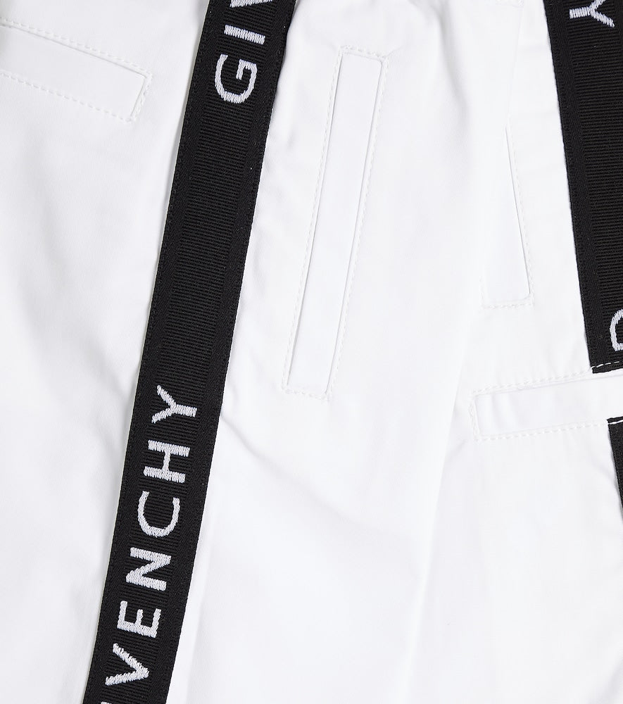 Logo cotton-blend Bermuda shorts