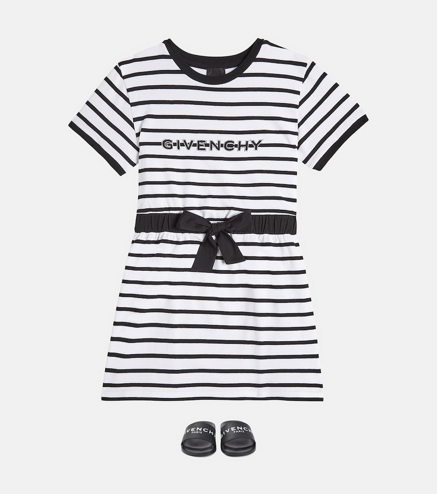 Striped cotton dress