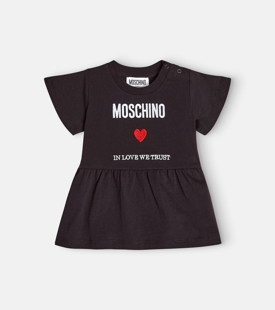 Baby printed cotton jersey dress