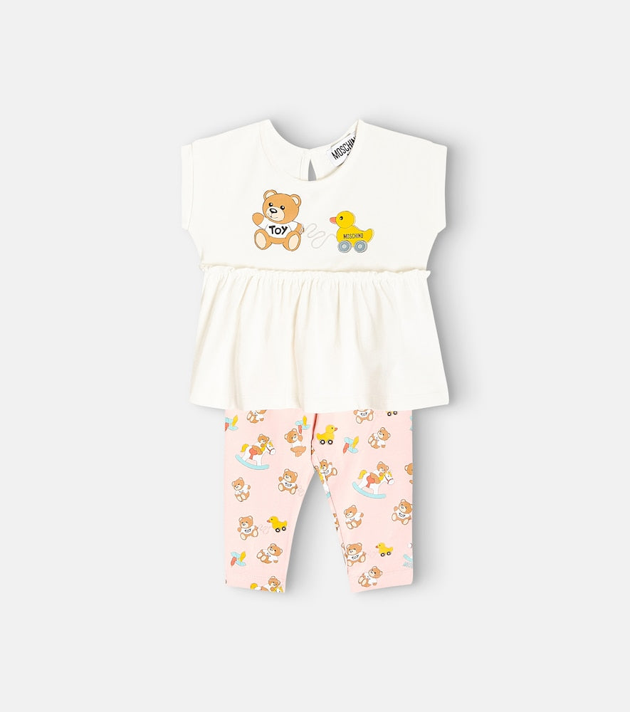 Baby printed jersey T-shirt and leggings set