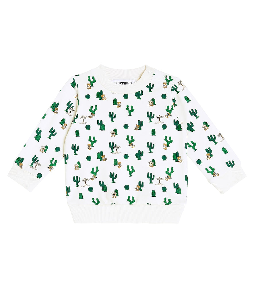 Baby printed cotton-blend sweatshirt