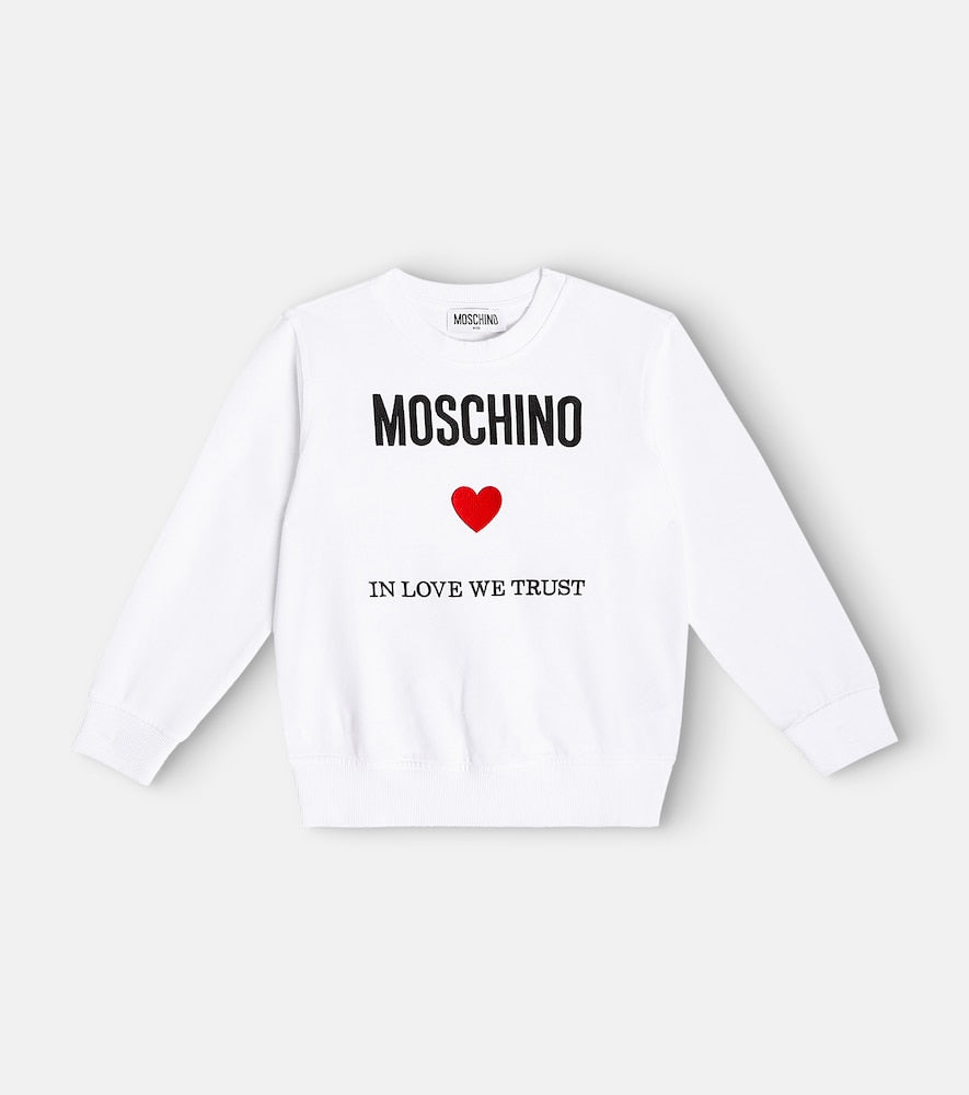 Printed cotton jersey sweatshirt