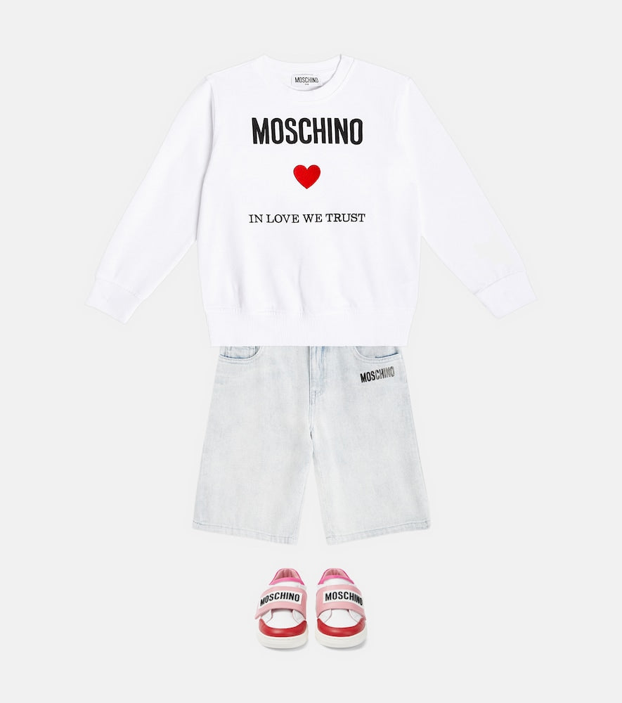 Printed cotton jersey sweatshirt