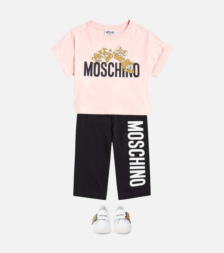 Cotton-blend T-shirt and shorts set