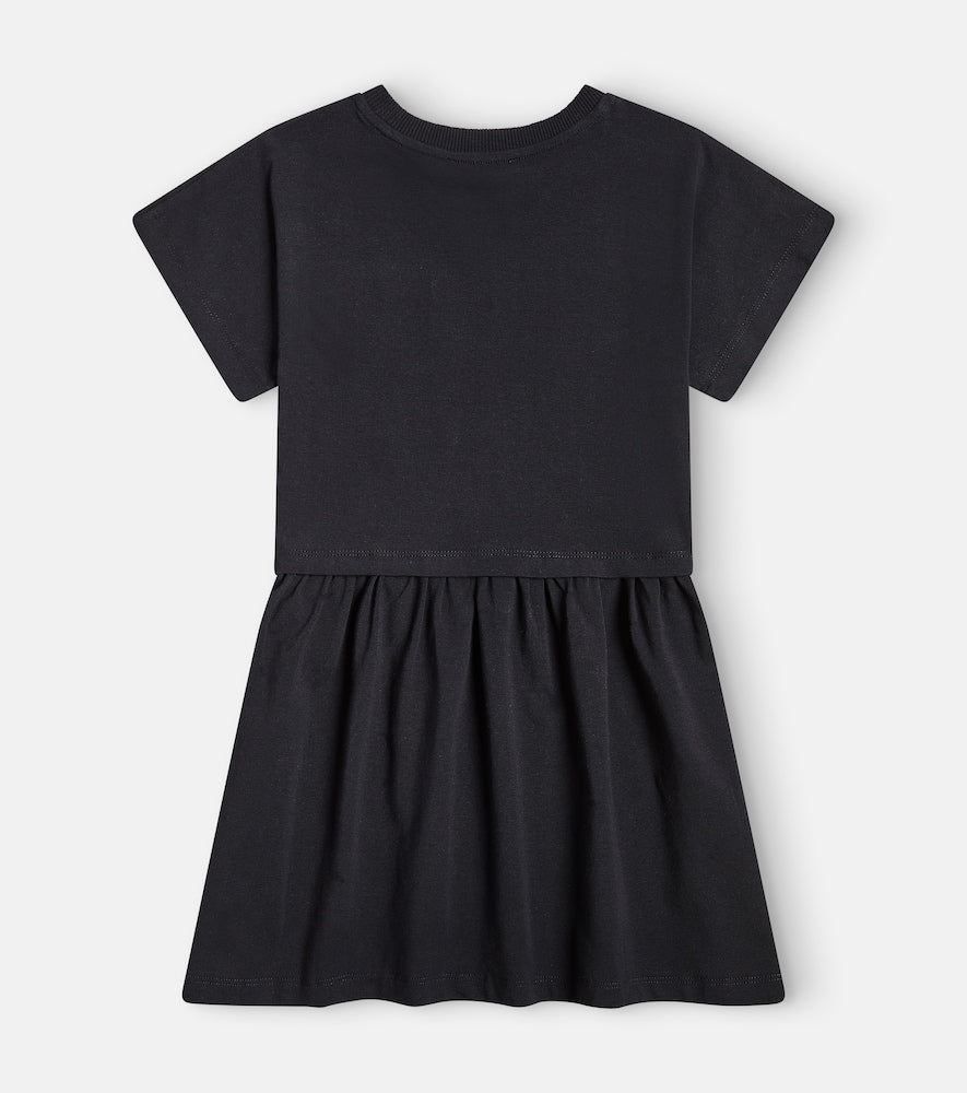 Teddy Bear cotton-blend jersey dress