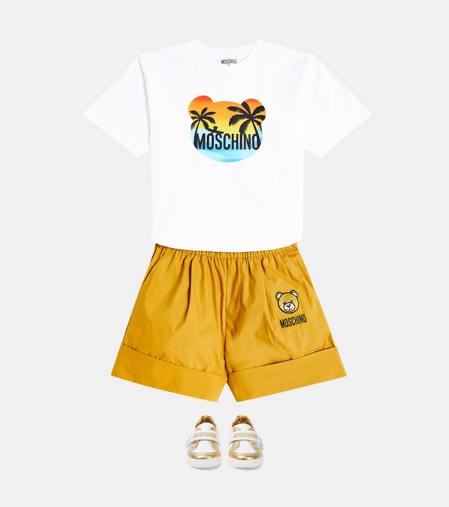 Teddy Bear high-rise cotton shorts