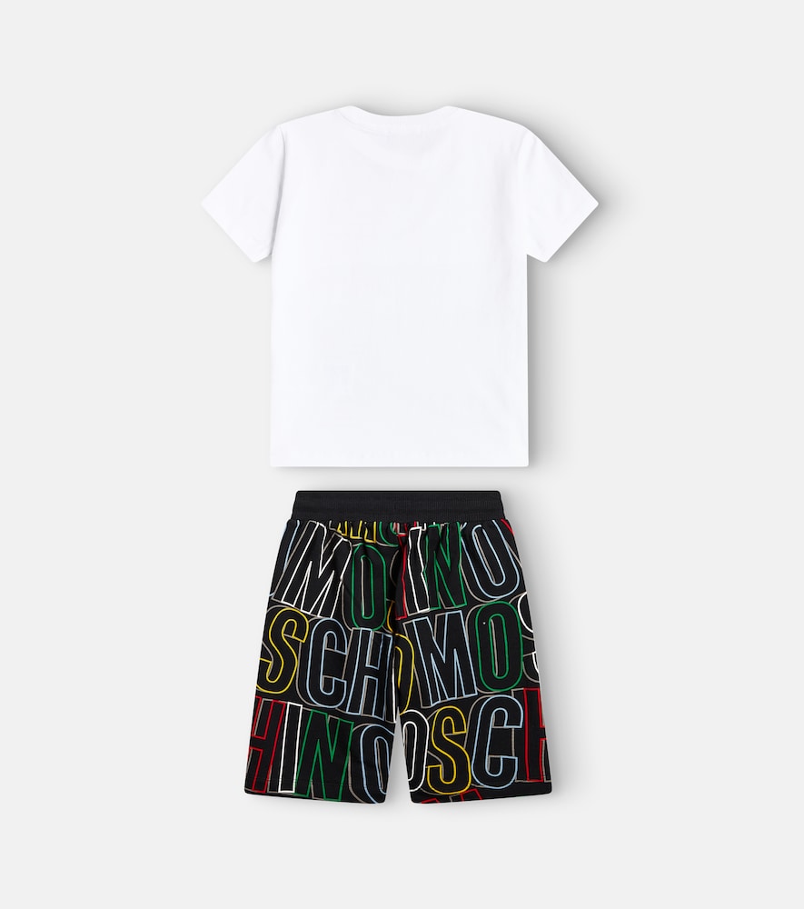 Logo cotton-blend jersey T-shirt and shorts set