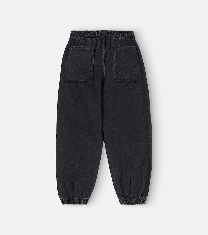 Logo printed jeans