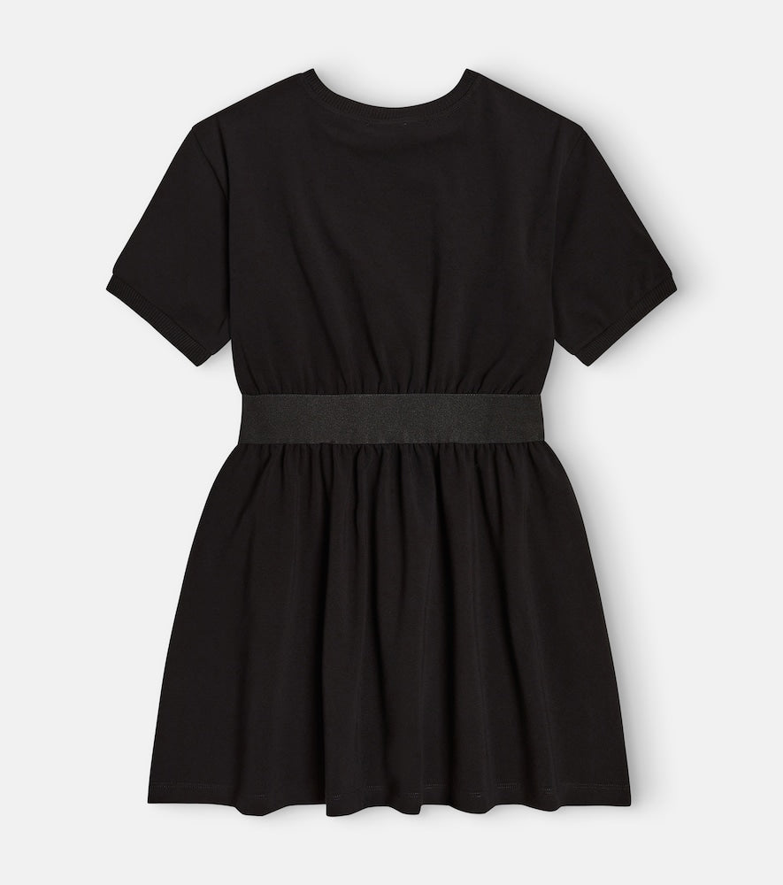 Cotton-blend jersey dress