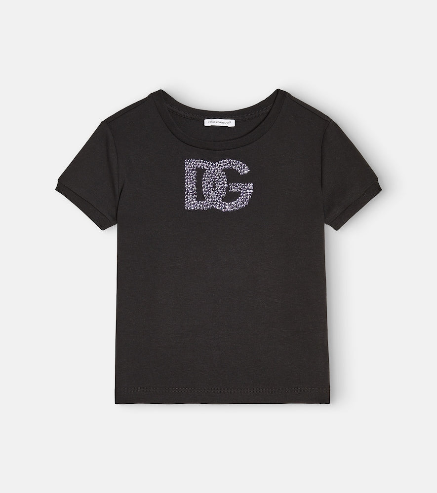 DG embellished cotton jersey T-shirt