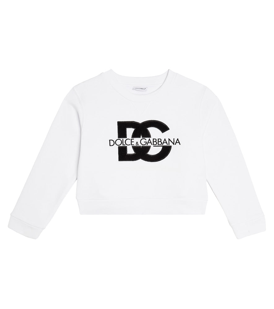 DG cotton jersey sweatshirt