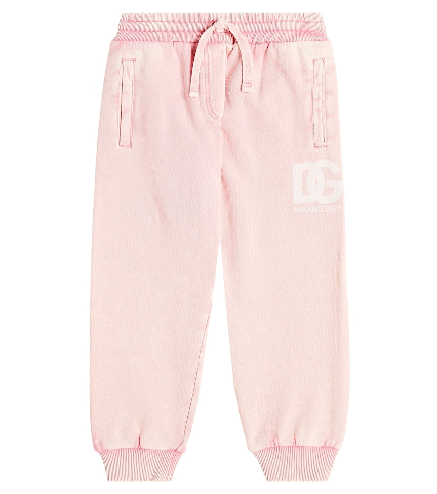 Logo cotton jersey sweatpants