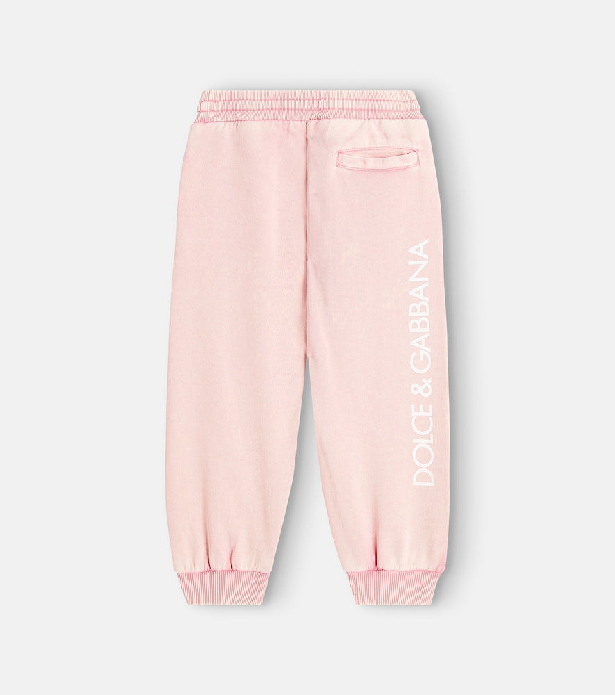 Logo cotton jersey sweatpants