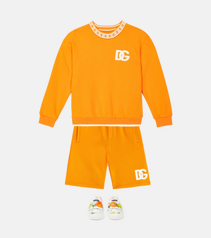 DG cotton jersey sweatshirt