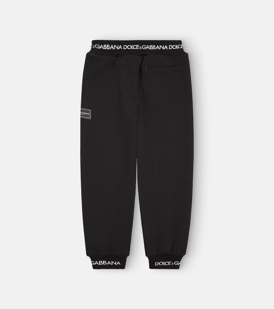 Logo cotton jersey sweatpants