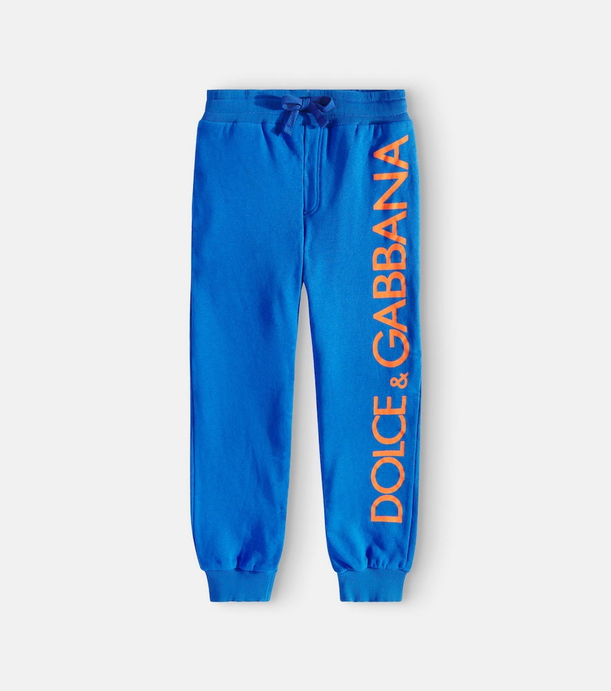 Logo cotton jersey sweatpants