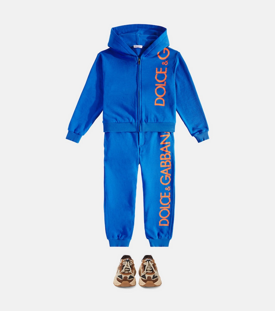 Logo cotton jersey sweatpants
