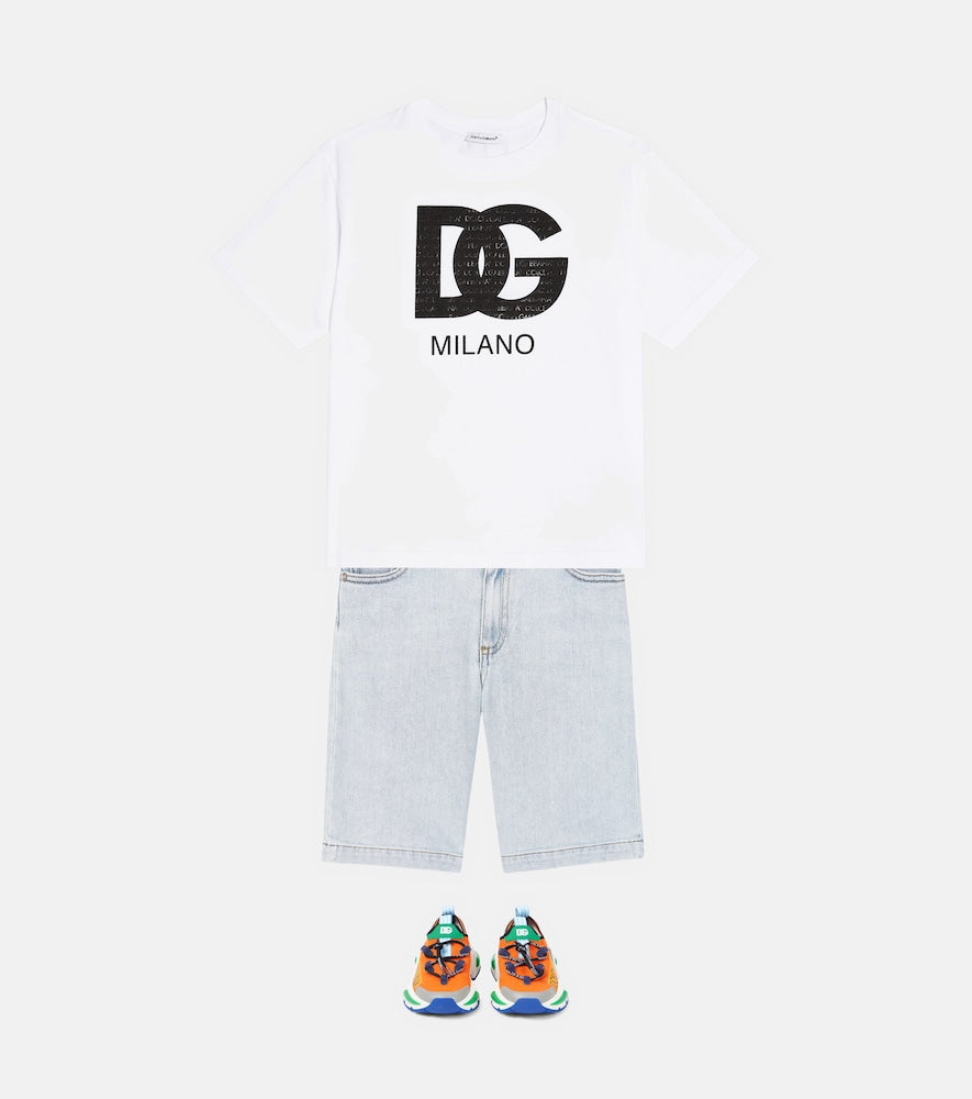 Denim bermuda shorts
