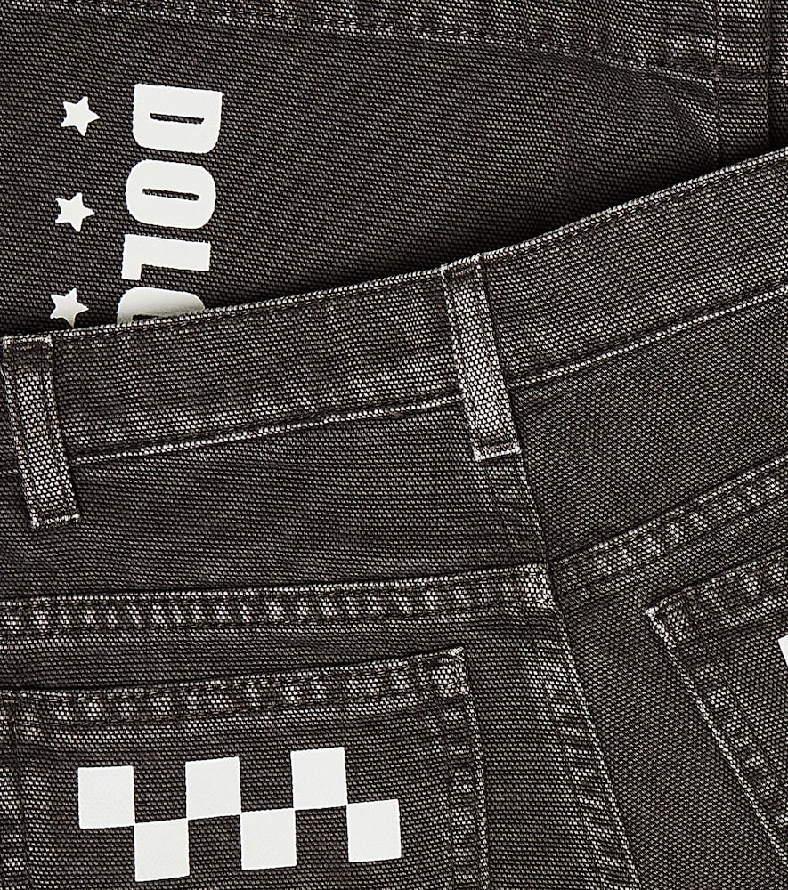 Denim bermuda shorts