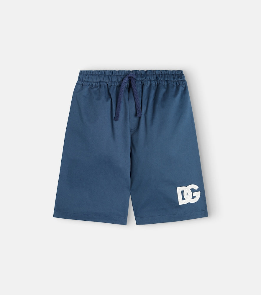 DG cotton-blend jersey shorts