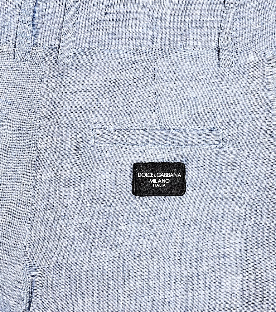 Linen bermuda shorts