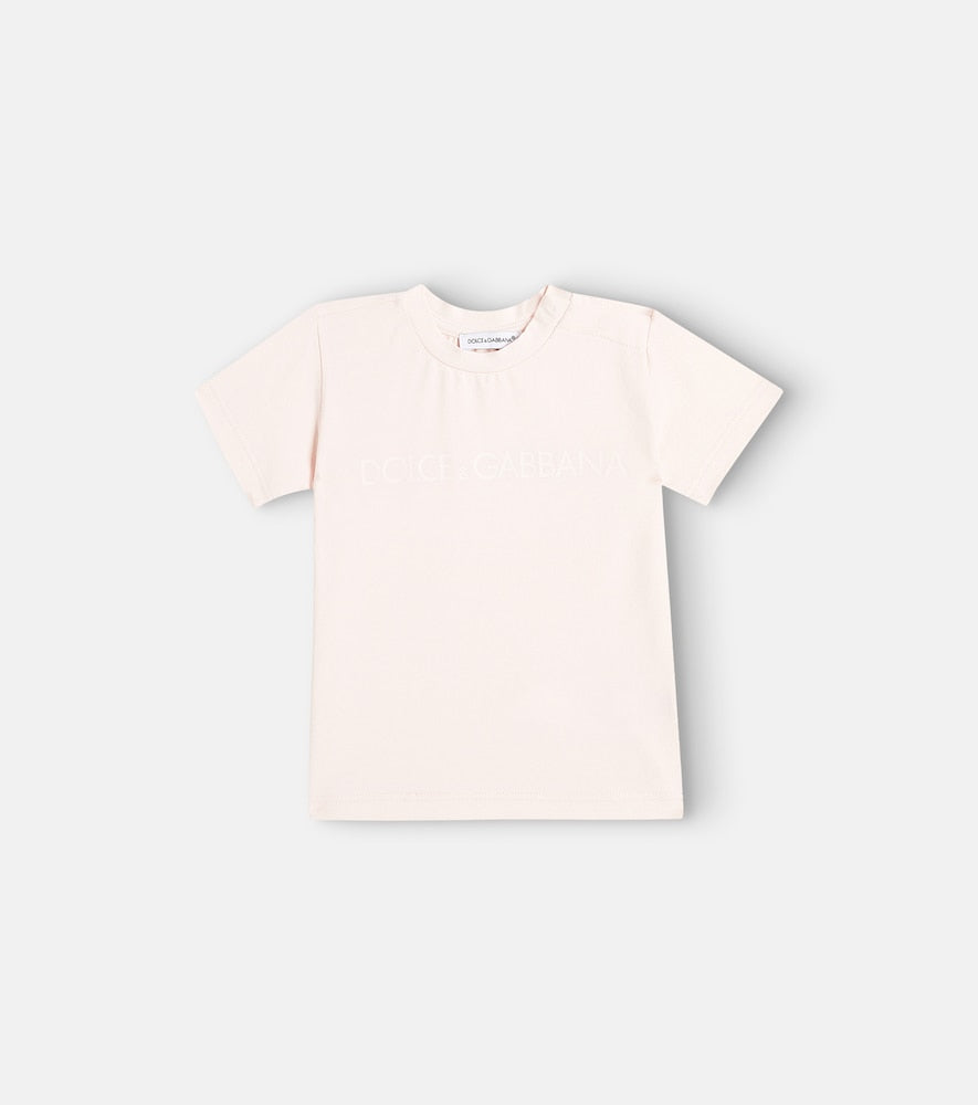 Baby logo cotton-blend jersey T-shirt