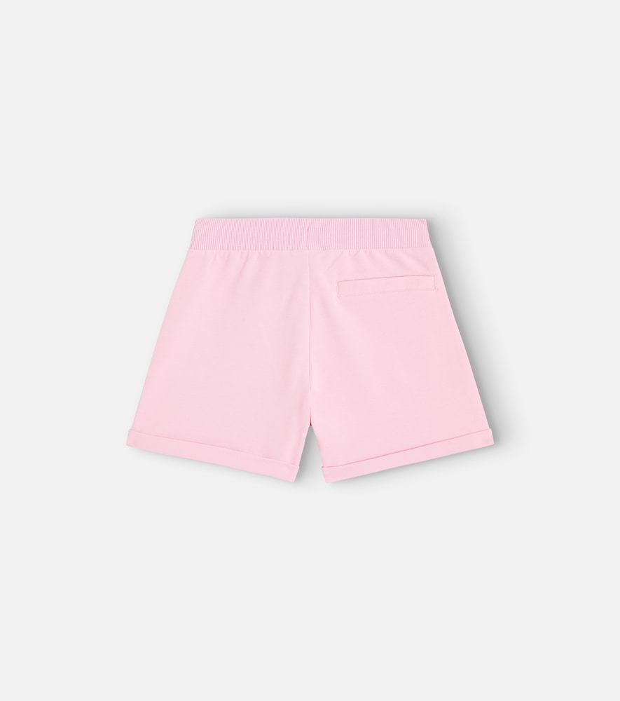 Printed cotton-blend jersey shorts