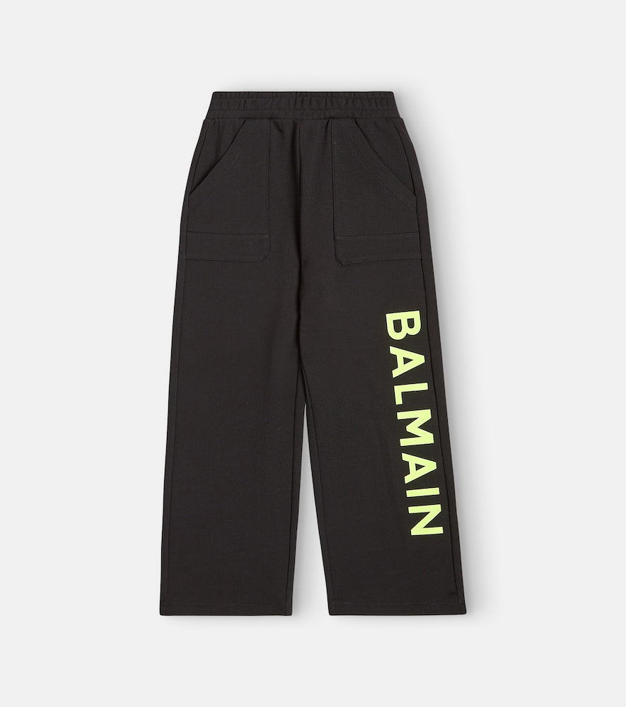 Logo cotton jersey sweatpants