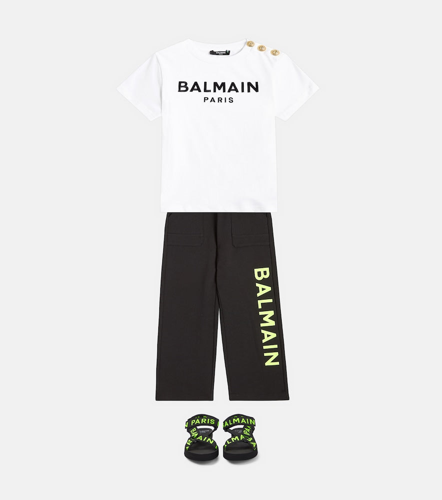 Logo cotton jersey sweatpants