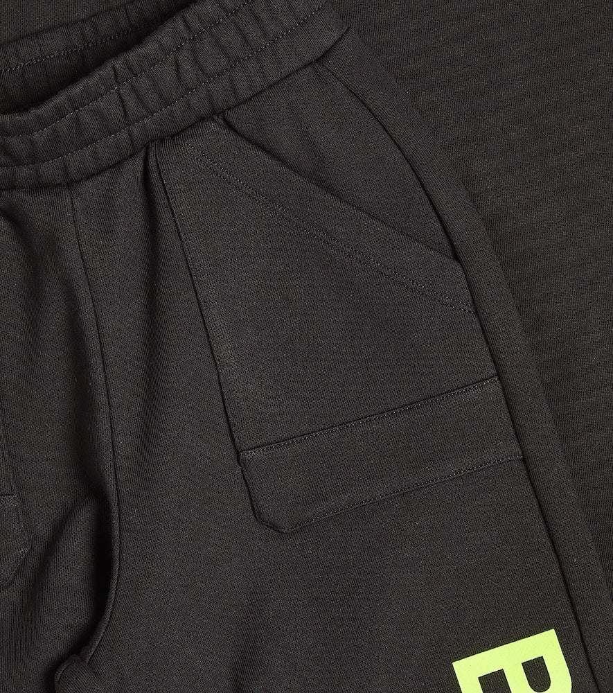 Logo cotton jersey sweatpants